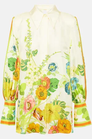 ALÉMAIS Alémais Camicia in seta con stampa floreale