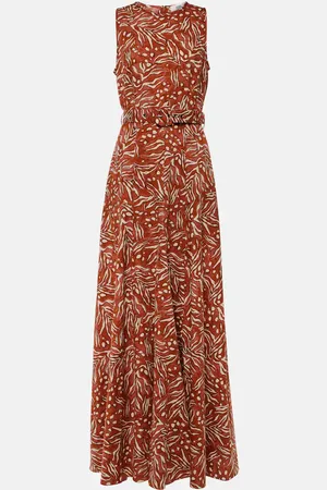 Diane von Furstenberg Abito lungo Elliot in jacquard