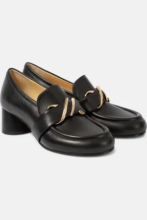 Proenza Schouler Pumps mocassino in pelle con monogramma