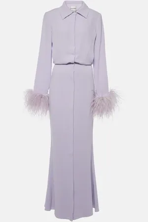 Roland Mouret Abito lungo in crêpe di raso