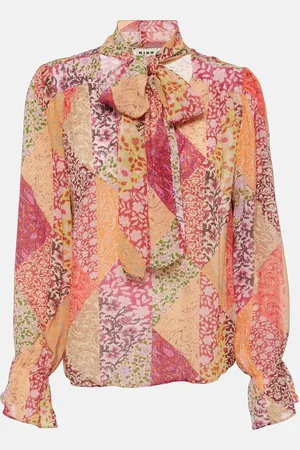 RIXO London Top Jovie con stampa