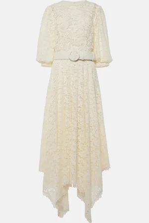Costarellos Abito midi in pizzo