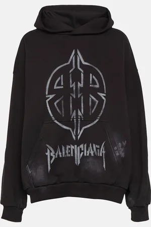 Balenciaga Felpa Metal BB in cotone con cappuccio