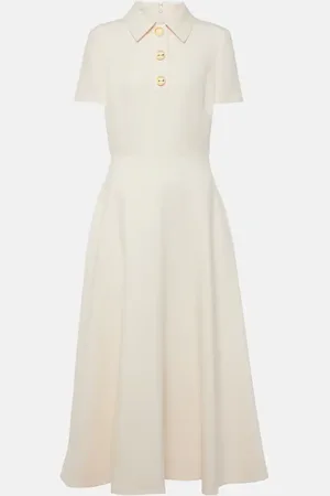 VALENTINO Abito midi in crepe couture