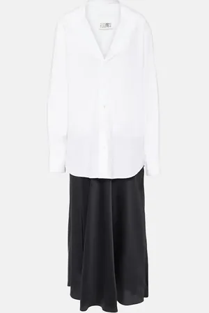 Maison Margiela Abito midi in cotone
