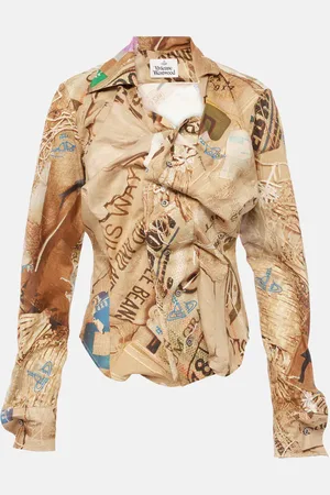 Vivienne Westwood Camicia Drunken in cotone con stampa