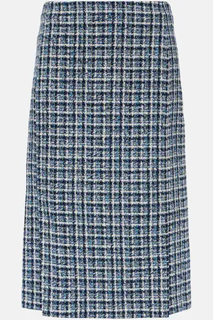 Etro Gonna midi in tweed di misto cotone