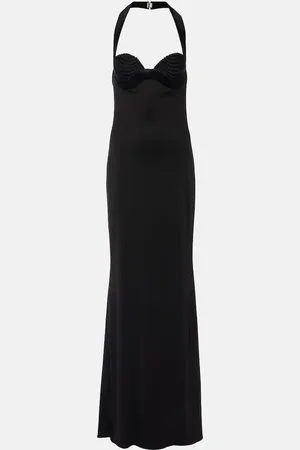 GALVAN Abito lungo Shifter con corsetto