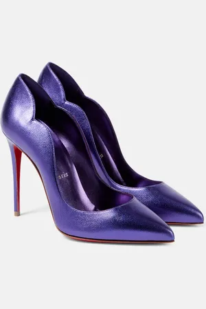 Christian Louboutin Pumps Hot Chick 100 in pelle metallizzata