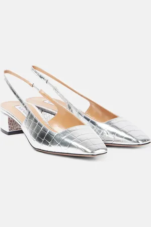 Aquazzura Pumps slingback Ginza in pelle stampata