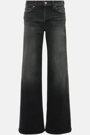 RE/DONE Jeans a gamba larga e vita media