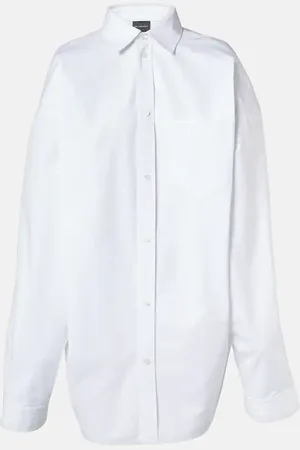 Balenciaga Camicia oversize in popeline di cotone
