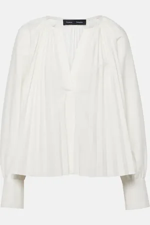 Proenza Schouler Blusa Monica in popeline di misto cotone