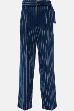 Ralph Lauren Pantaloni regular in lino e cotone