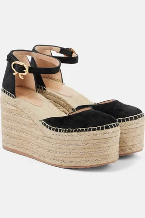 Gianvito Rossi Espadrillas in suede con zeppa