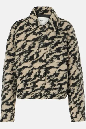 Marant Etoile Giacca Ferida in misto lana con stampa