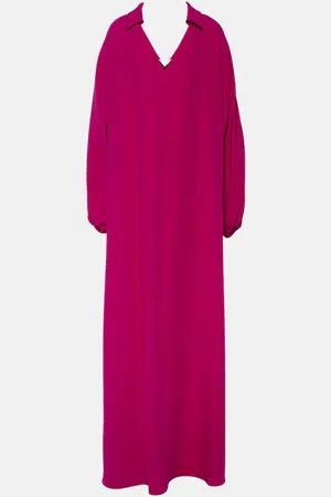 VALENTINO Abito lungo in seta cady couture