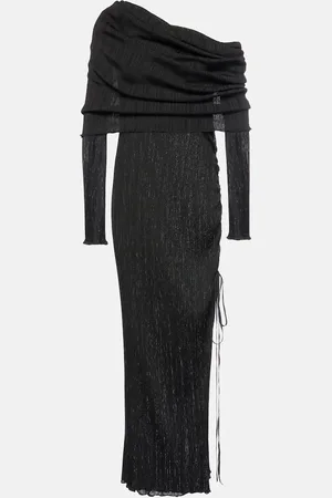 Alaïa Alaïa Abito lungo con scollo bardot