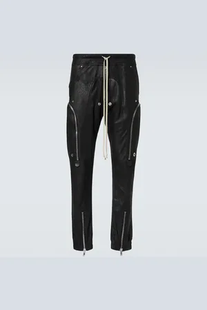 Rick Owens Pantaloni cargo in pelle