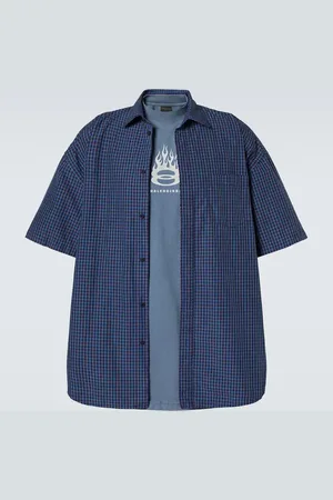 Balenciaga Camicia in cotone con logo