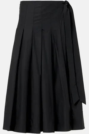 Proenza Schouler White Label - Gonna midi Peters in popeline di cotone
