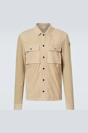 Moncler Cardigan in lana con pelle