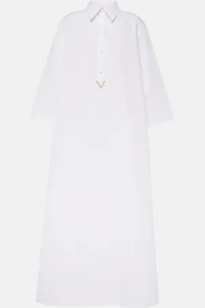 VALENTINO Caftano in cotone e lino