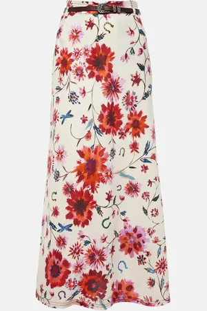 Dorothee Schumacher Gonna midi Floral Ease in lino