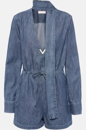 VALENTINO Jumpsuit corta di jeans