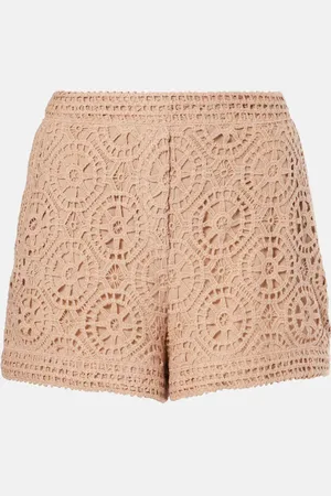 Elie saab Shorts in macramé di misto cotone