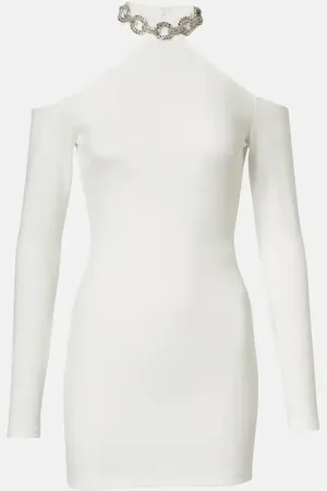 DAVID KOMA Bridal - Abito corto con cristalli