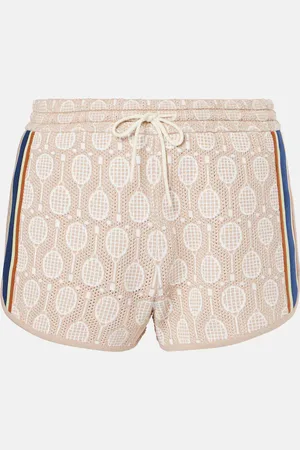 Tory Burch Shorts in jacquard a vita bassa