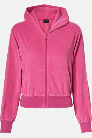 Balenciaga Felpa BB Motel in velluto di misto cotone con cappuccio