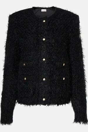 Moncler Cardigan in misto lana con imbottitura