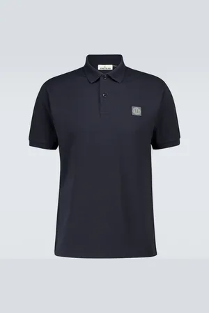 Stone Island Polo Compass in piqué di cotone