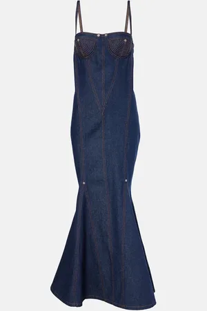 Jean Paul Gaultier Abito lungo di jeans
