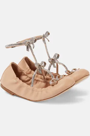 RENE CAOVILLA Ballerine Caterina in pelle con fiocco