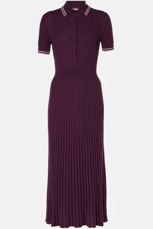 GABRIELA HEARST Abito midi Eyot in seta e cashmere