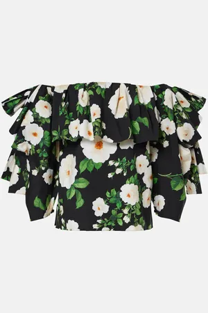Carolina Herrera Top con scollo bardot