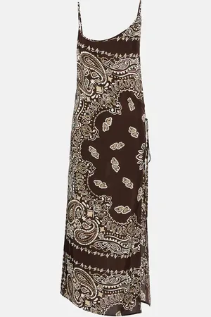 The Attico Abito midi Bandana in mussola