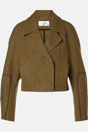 Victoria Beckham Caban cropped in lana