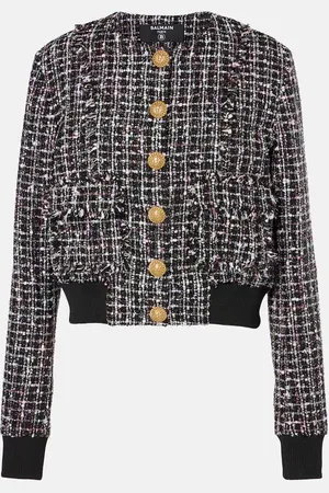 Balmain Bomber in tweed