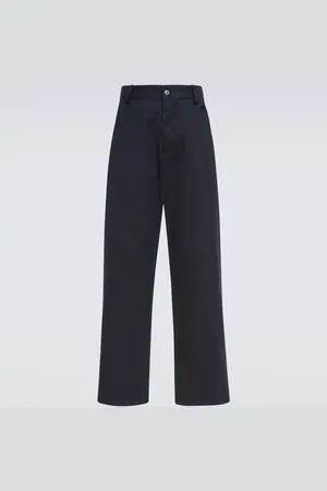 Bottega Veneta Pantaloni regular in twill di cotone