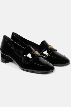 Prada Pumps mocassino in vernice con logo