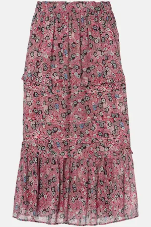 Marant Etoile Gonna midi Diya in voile di cotone