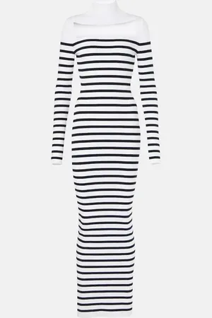 Jean Paul Gaultier Abito lungo a righe