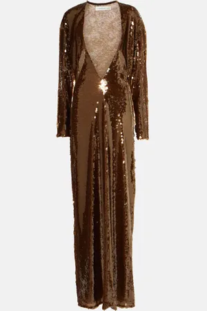 CHRISTOPHER ESBER Abito lungo Triquetra con paillettes