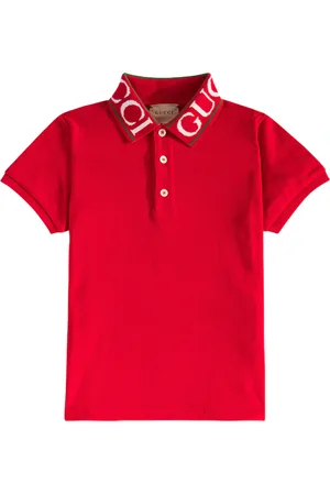 Gucci Polo in piqué di misto cotone