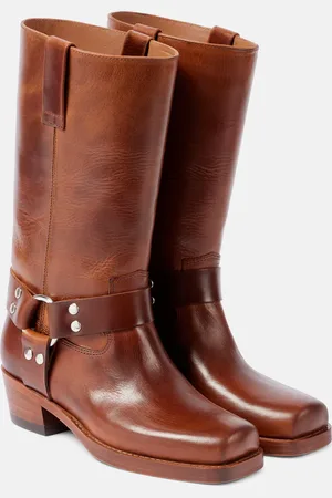 PARIS TEXAS Stivali biker Roxy 45 in pelle