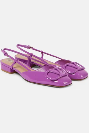 VALENTINO GARAVANI Ballerine slingback VLogo Signature in vernice